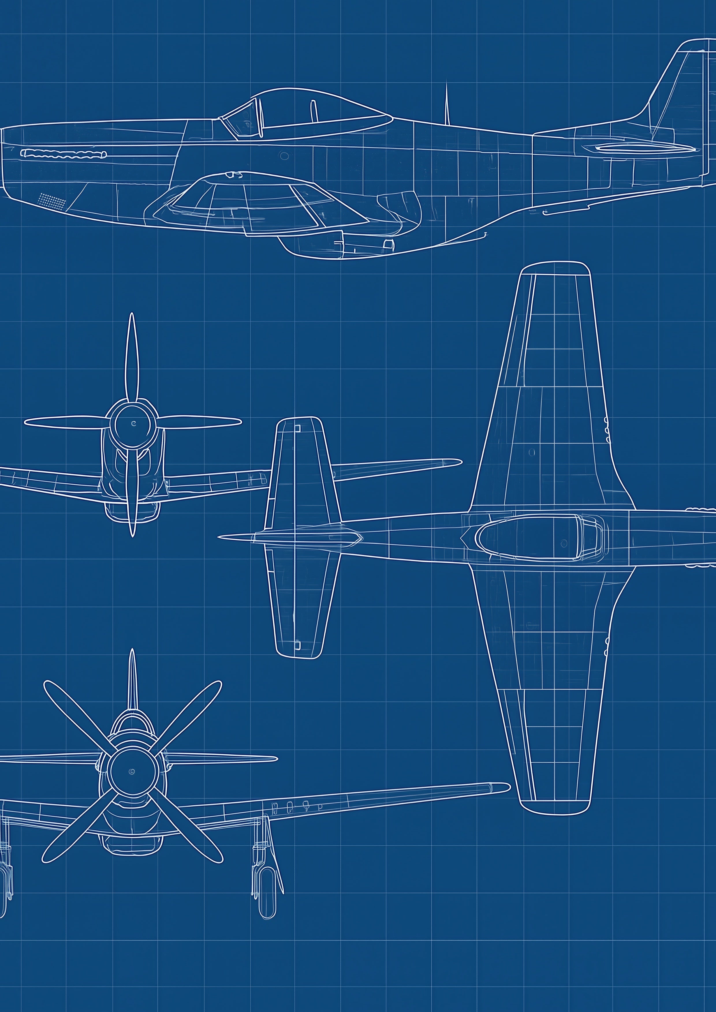 COLLECTION BLUE PRINT - #1100