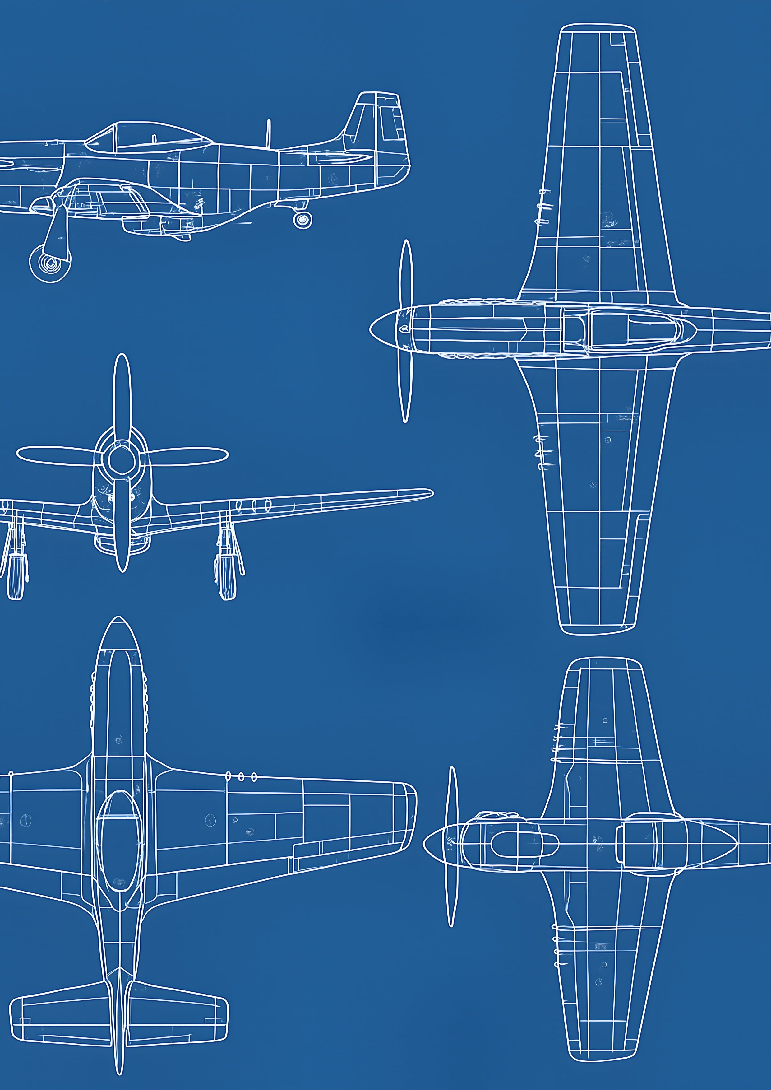 COLLECTION BLUE PRINT - #1104